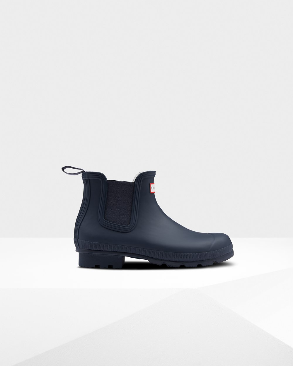 Mens Chelsea Boots - Hunter Original Insulated (76HQYODGL) - Navy